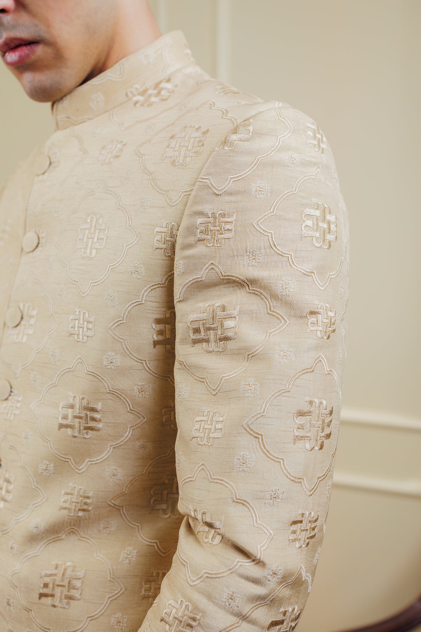 Beige Stone with Pin Stripes