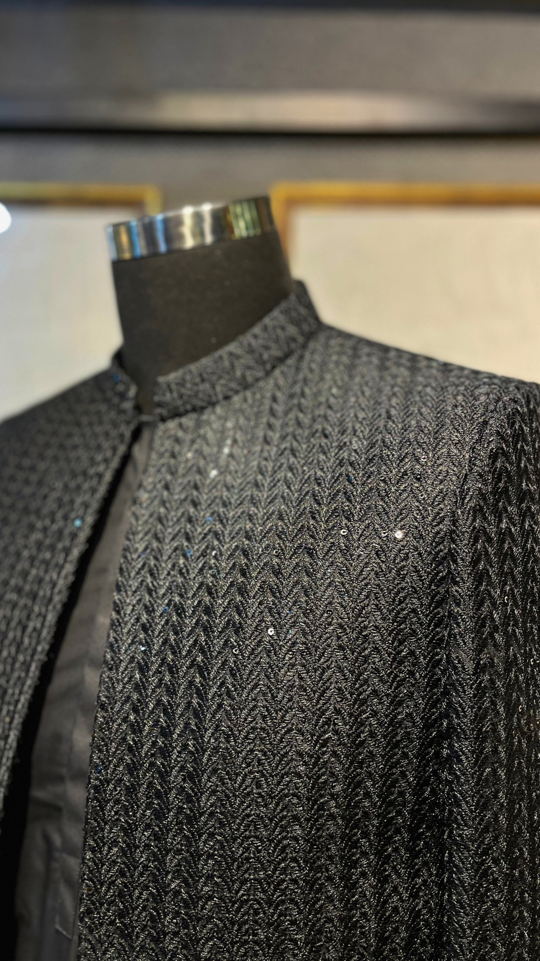 Black Spades Sherwani