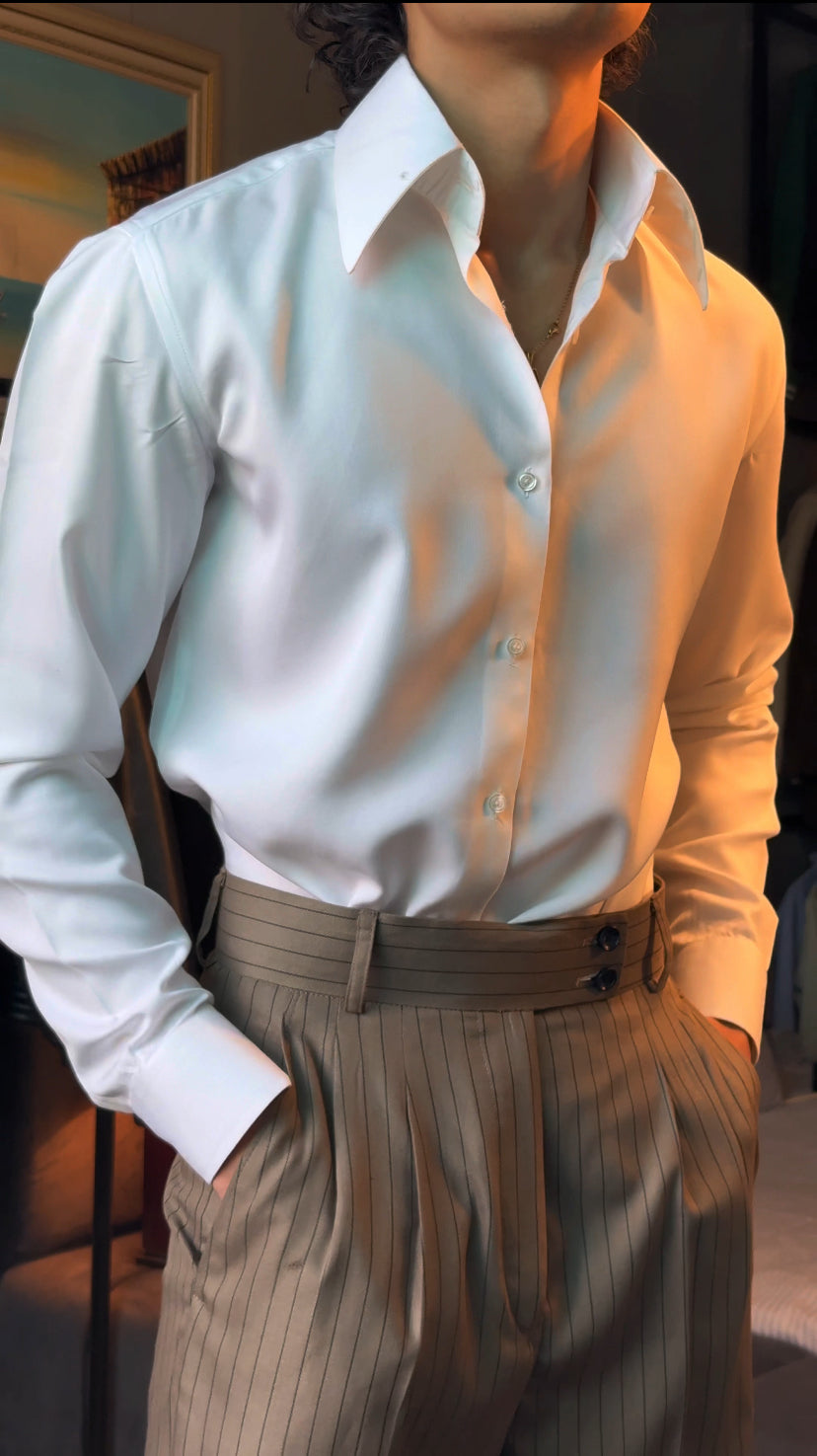 Bruno Milano - Brown Pinstripe Two-Piece Suit