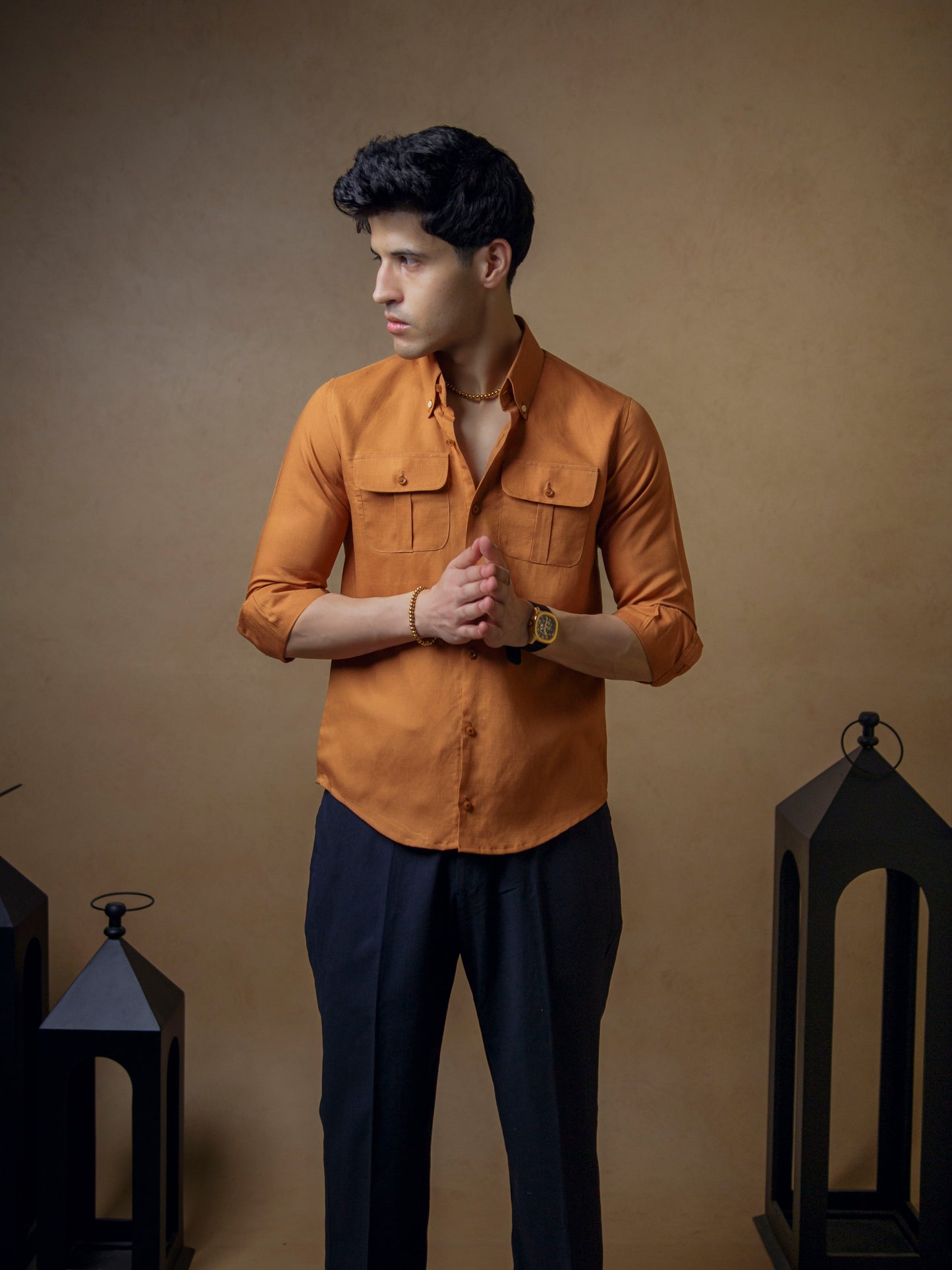 Rust with Dark Navy