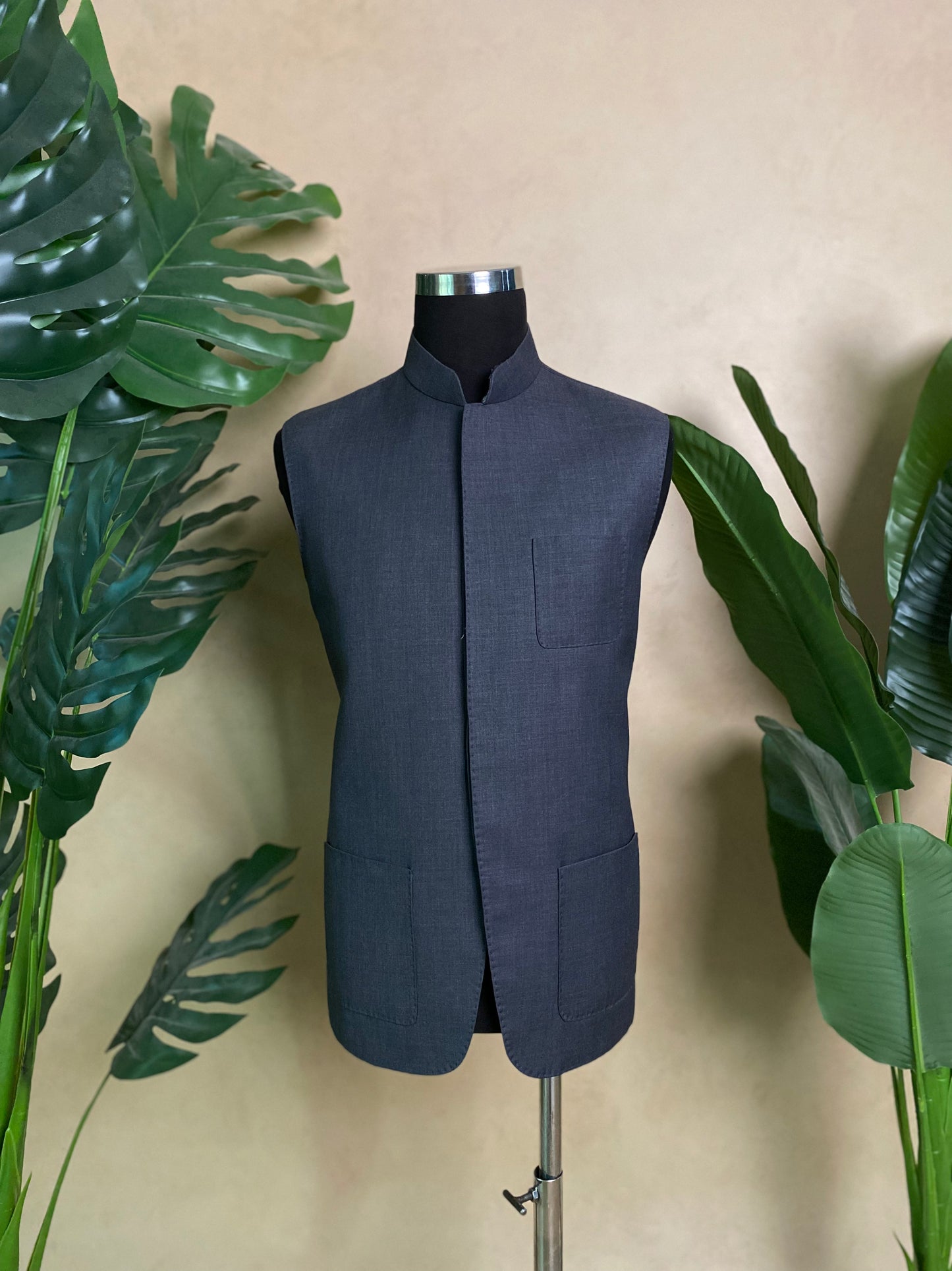 Plain Black Waistcoat