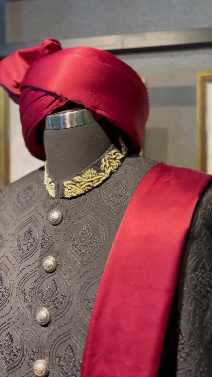 Midnight Enigma Sherwani