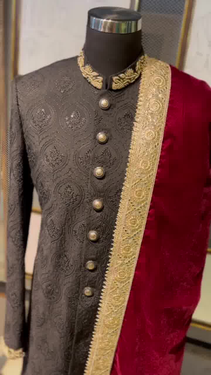 Midnight Enigma Sherwani