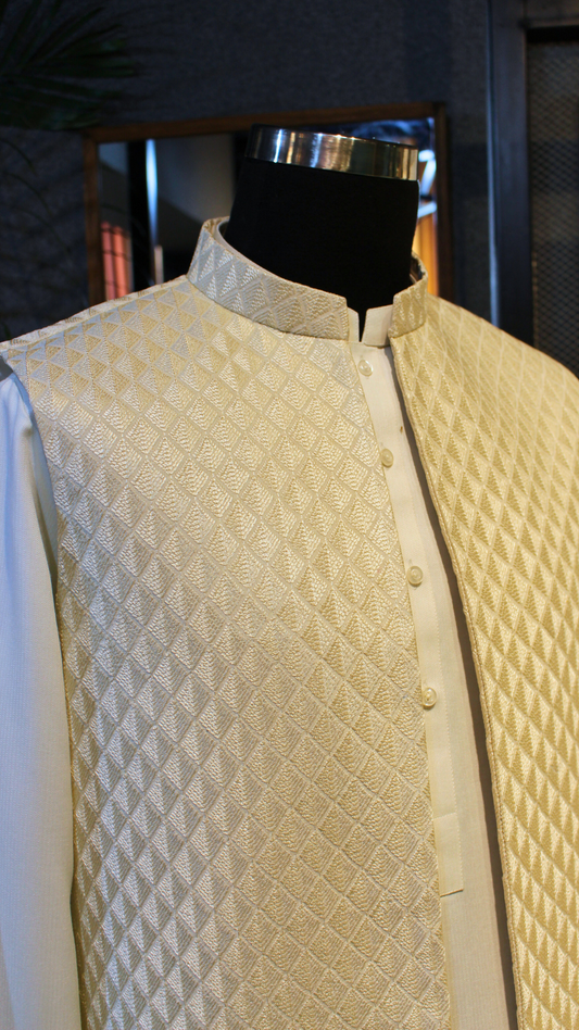 Ivory Jewel Waistcoat