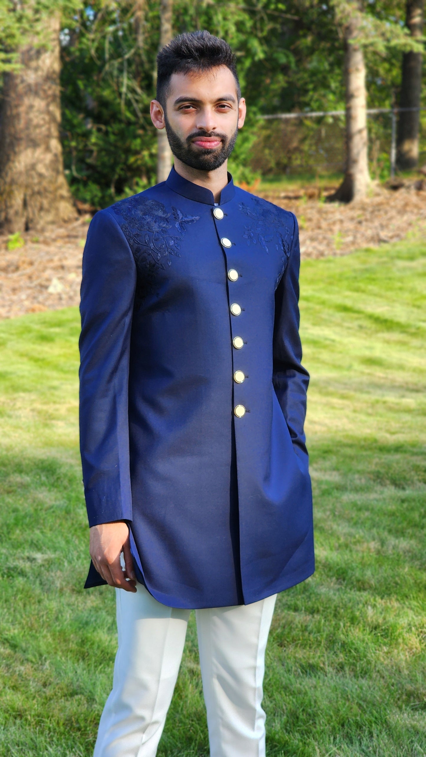 Blue Royale Sherwani
