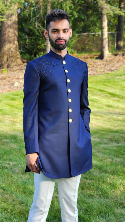 Blue Royale Sherwani