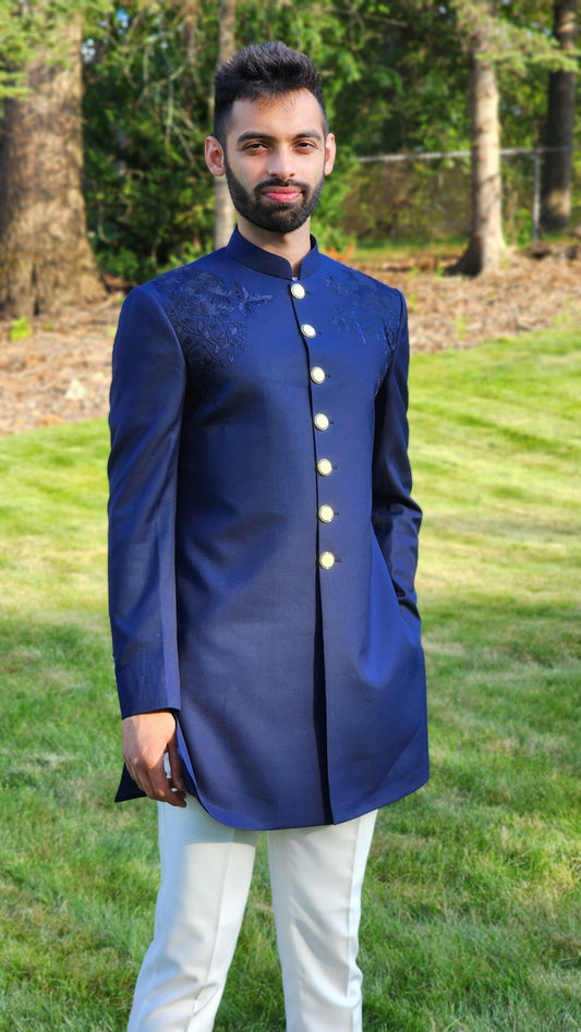 Blue Royale Sherwani