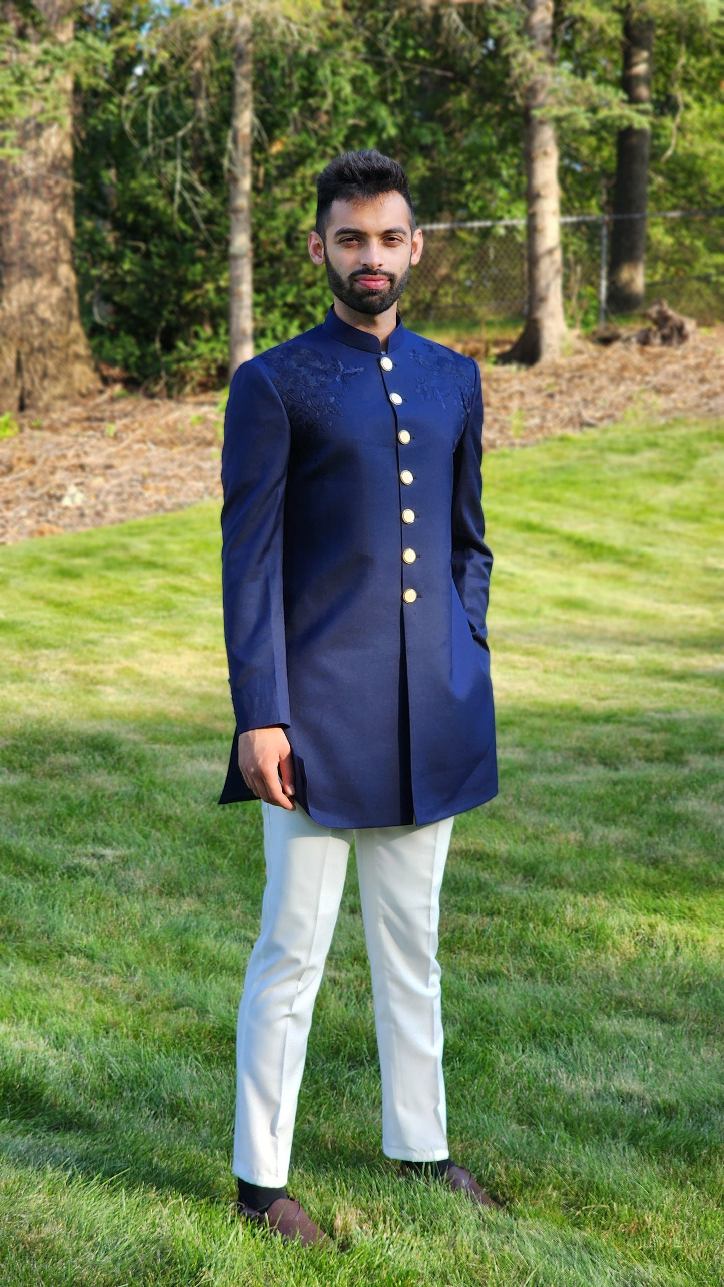 Blue Royale Sherwani
