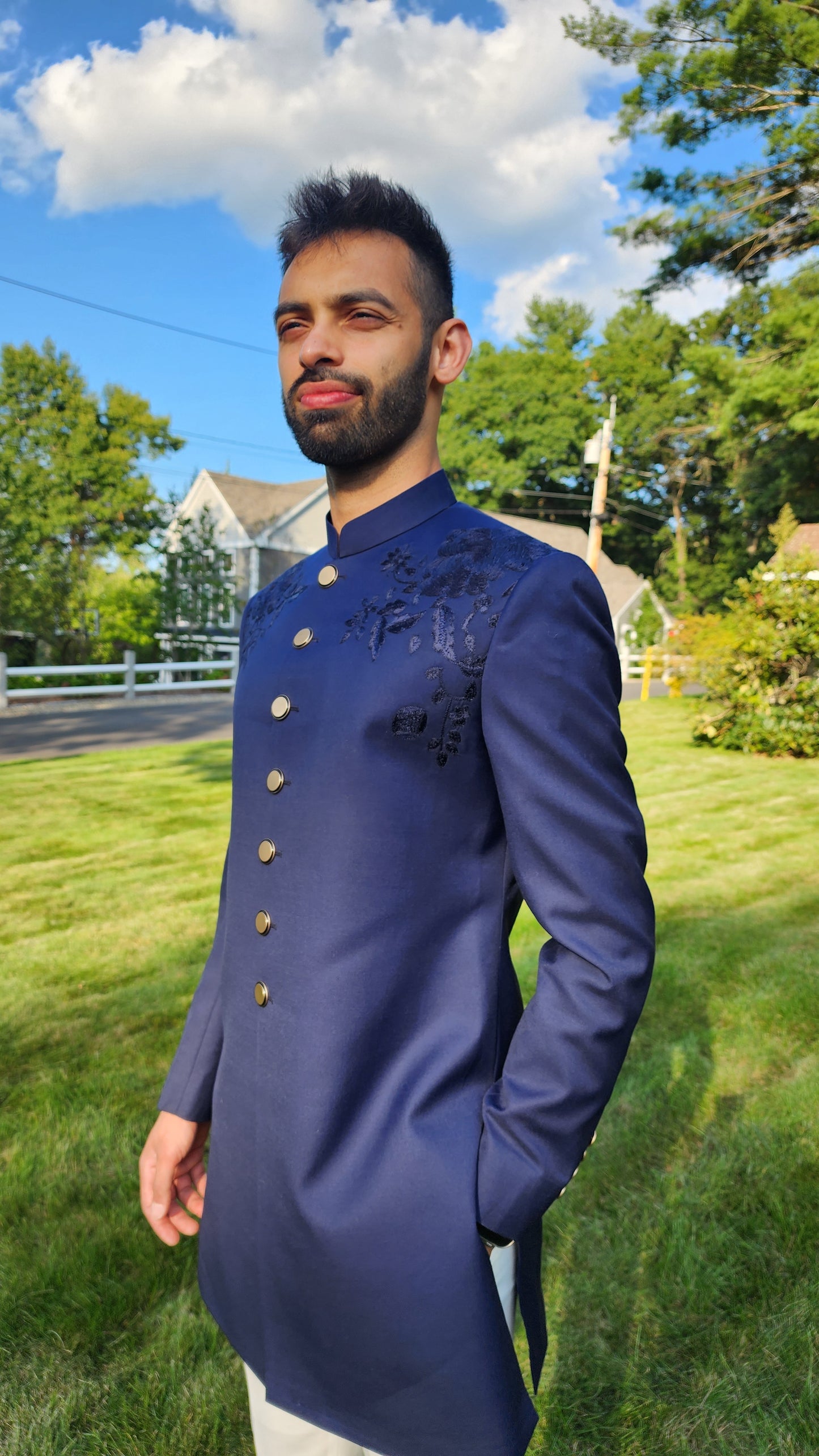 Blue Royale Sherwani