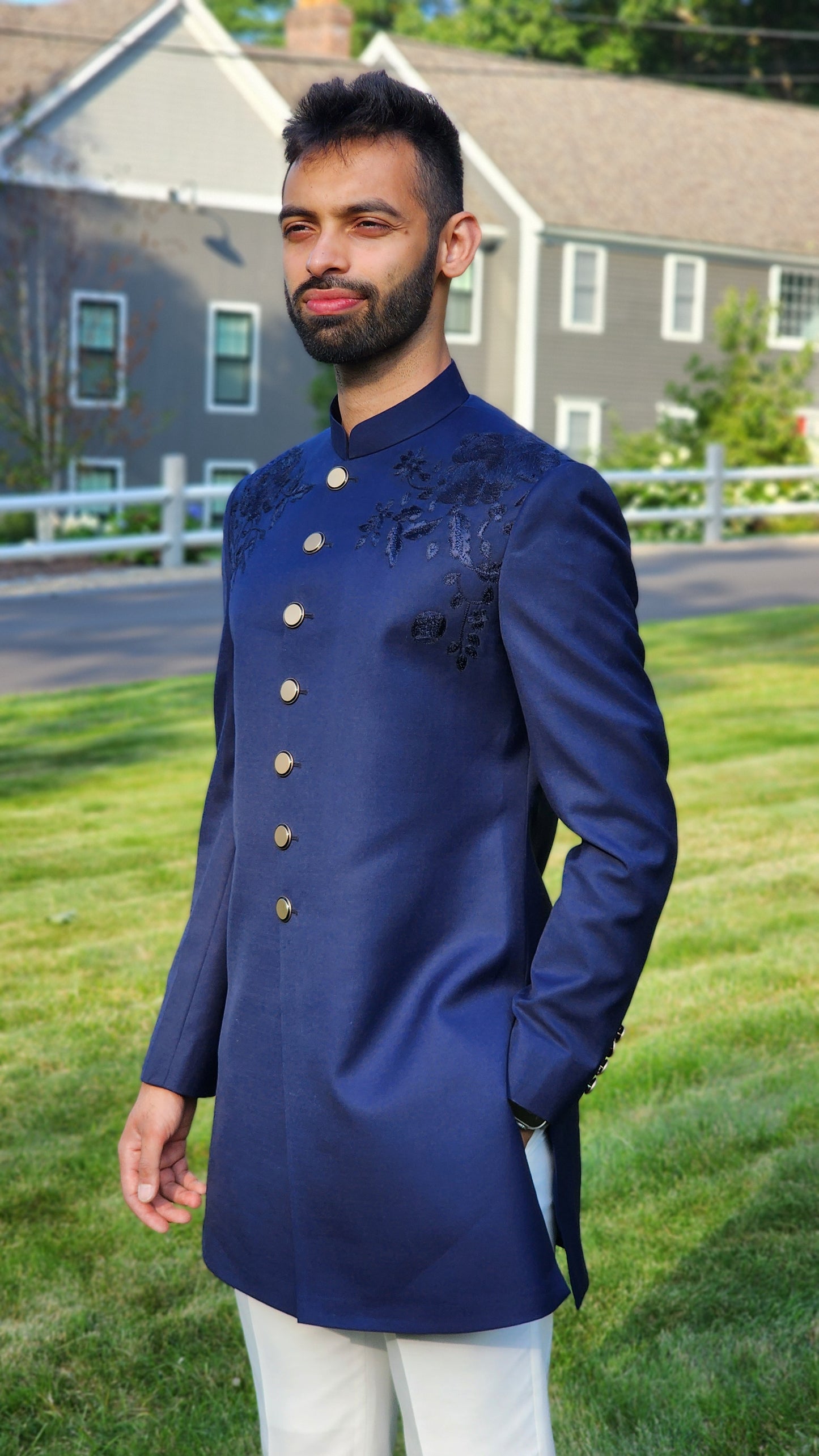 Blue Royale Sherwani
