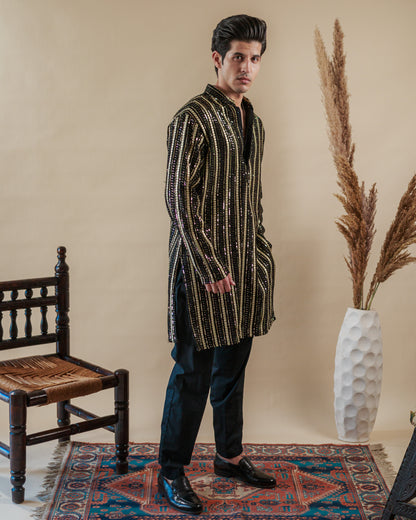 Men’s Twilight Black Kurta