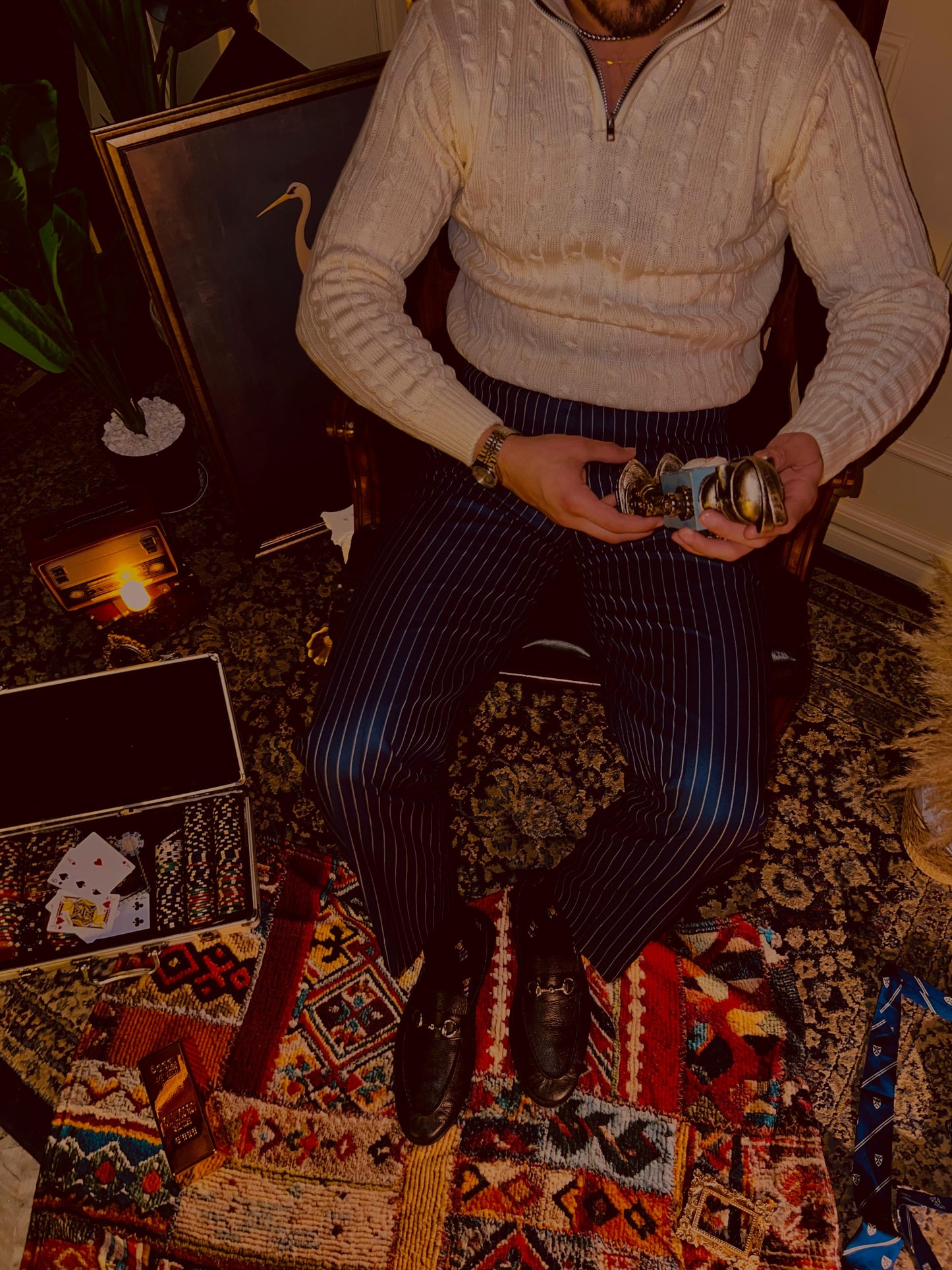 Blue Pinstripes Pant