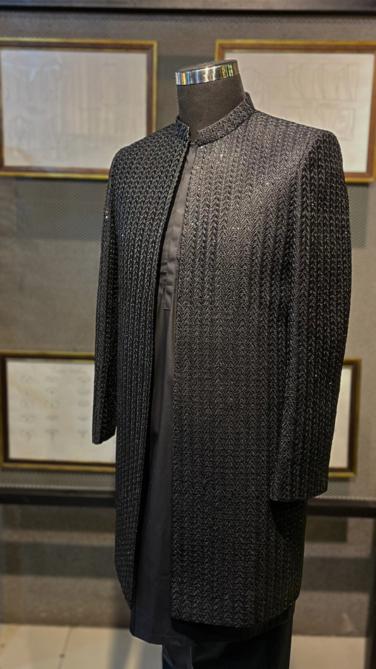 Black Spades Sherwani