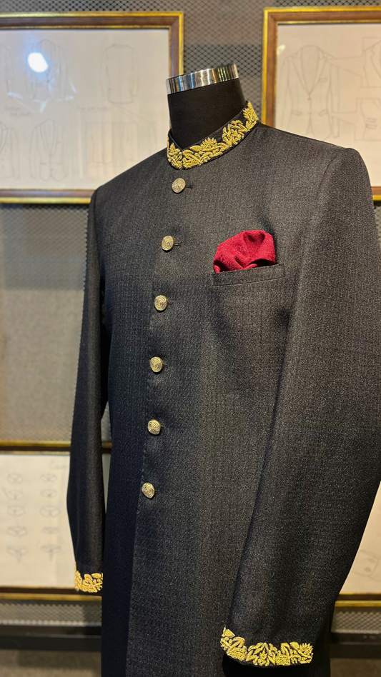 Black Splendor Sherwani