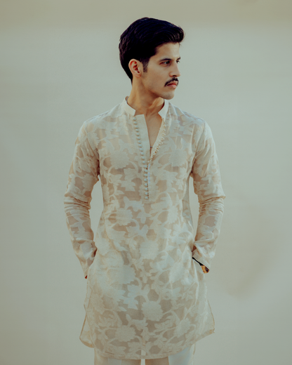 Jamawar kurta set for men