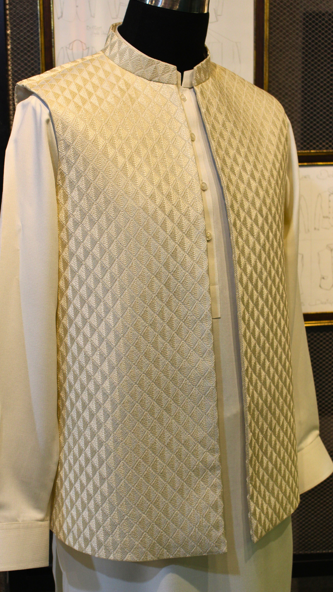 Ivory Jewel Waistcoat