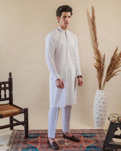 white men's kurta outfit