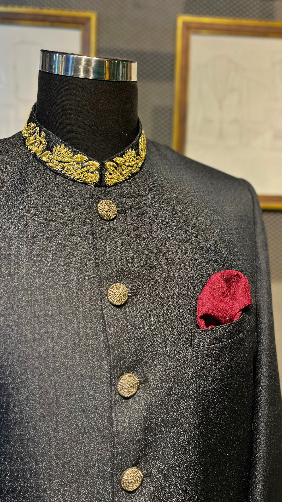 Black Splendor Sherwani