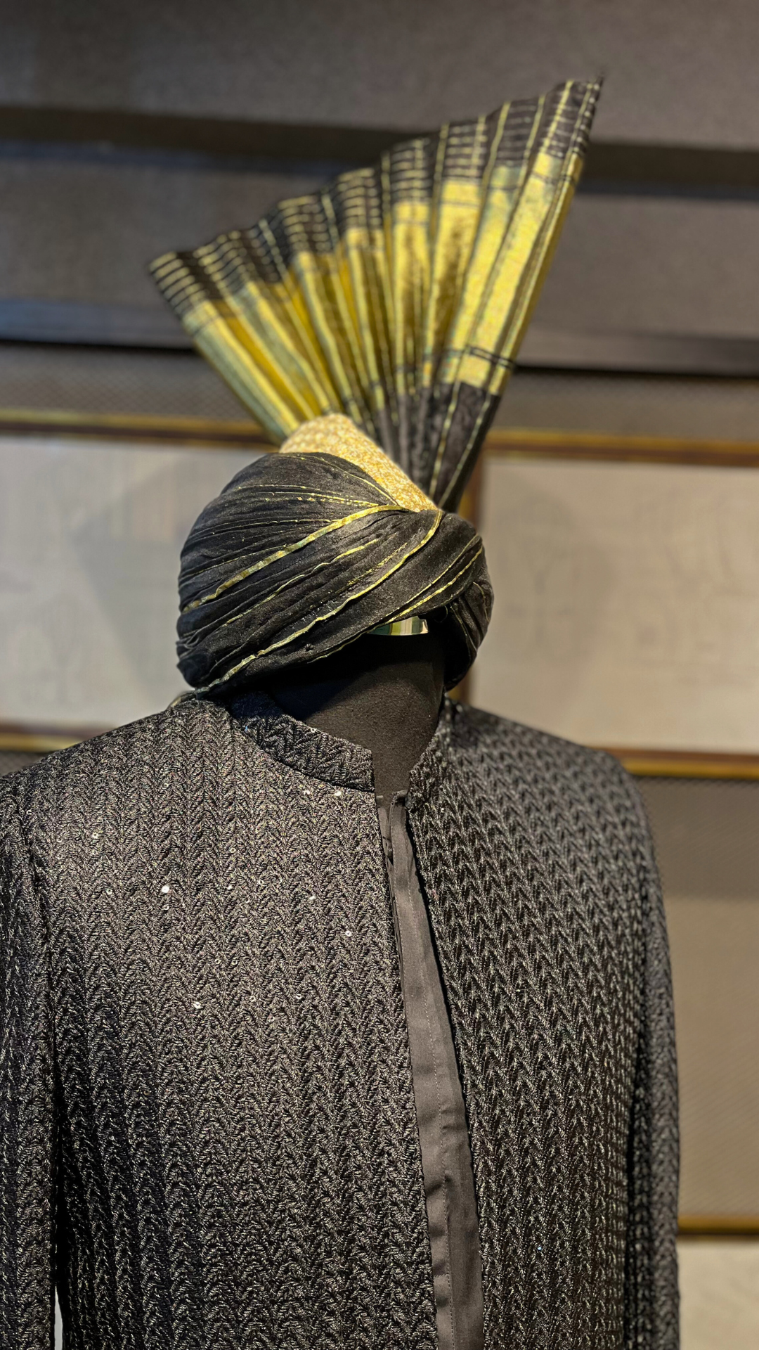 Black Spades Sherwani