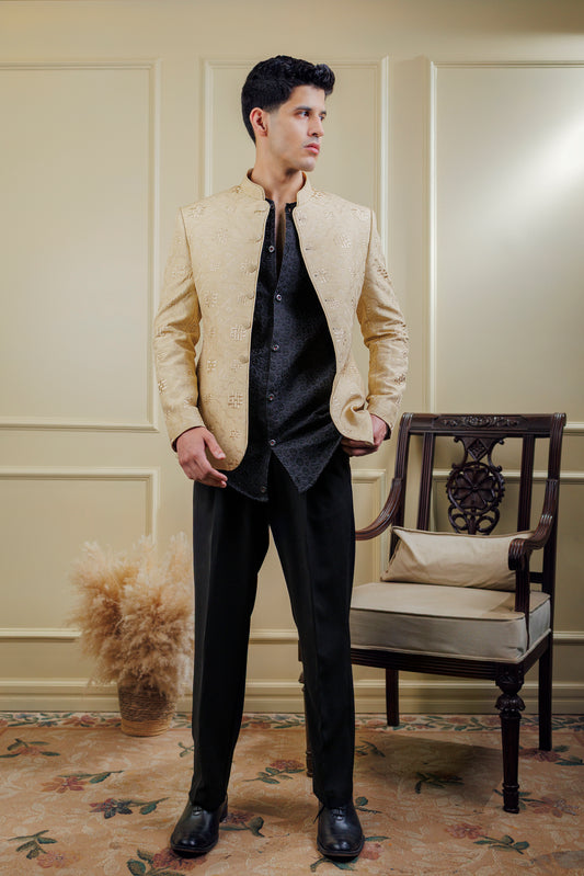 Beige Stone with Straight Pants