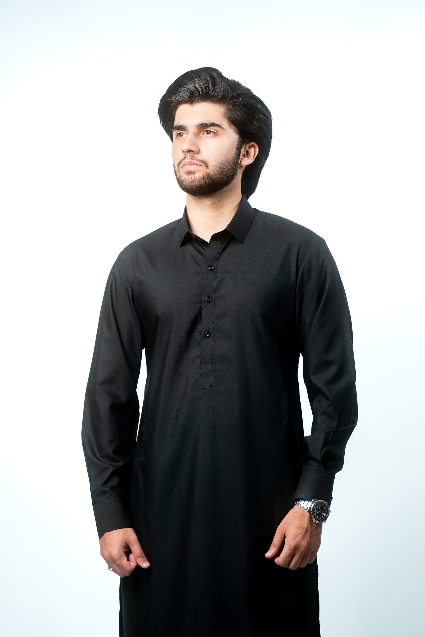 Kurta Trouser Set Jet Black - Neom Black