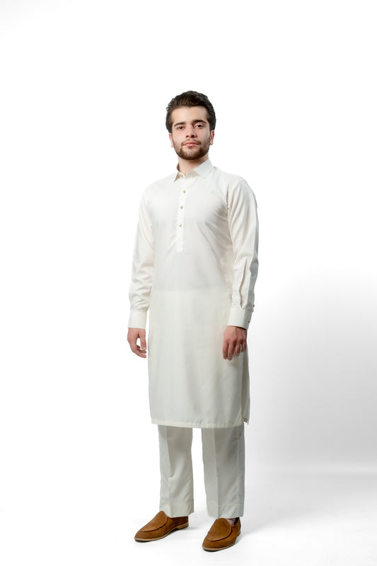 Kurta Trouser Set Off White - Neom White