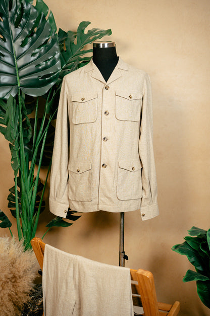 Beige jacket and pant