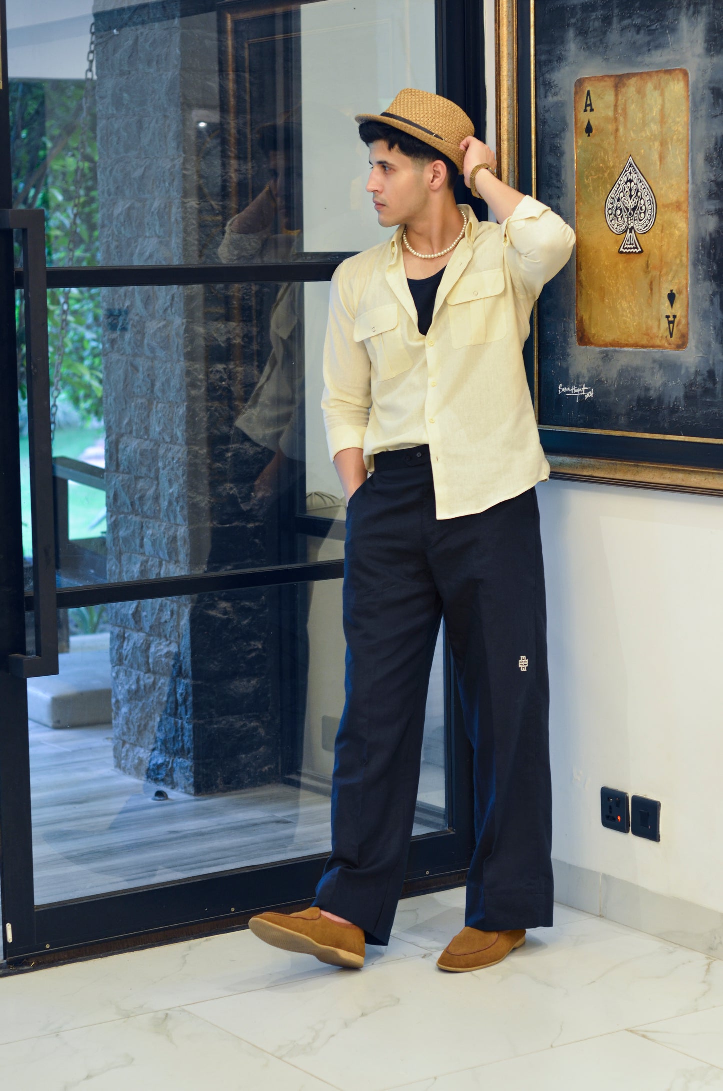 Two-Piece Men's contrasting Coord Set