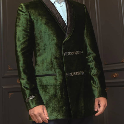 Emerald Velvet Double Breasted Tux