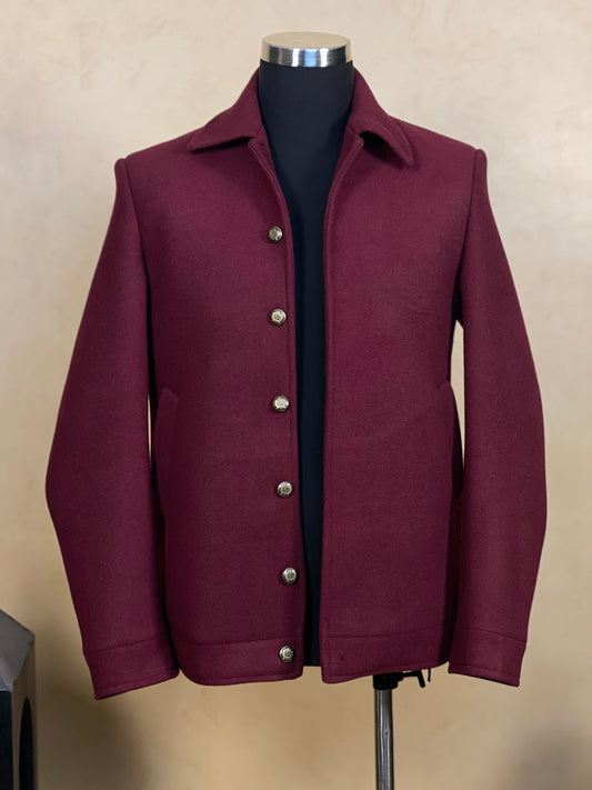 Blizzard - Red Wine Wool Jacket