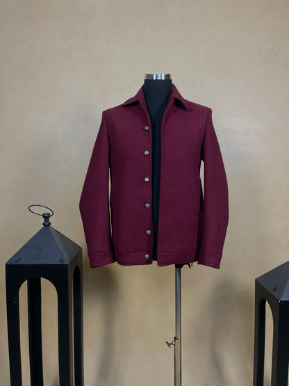 Blizzard - Red Wine Wool Jacket