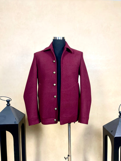 Blizzard - Red Wine Wool Jacket