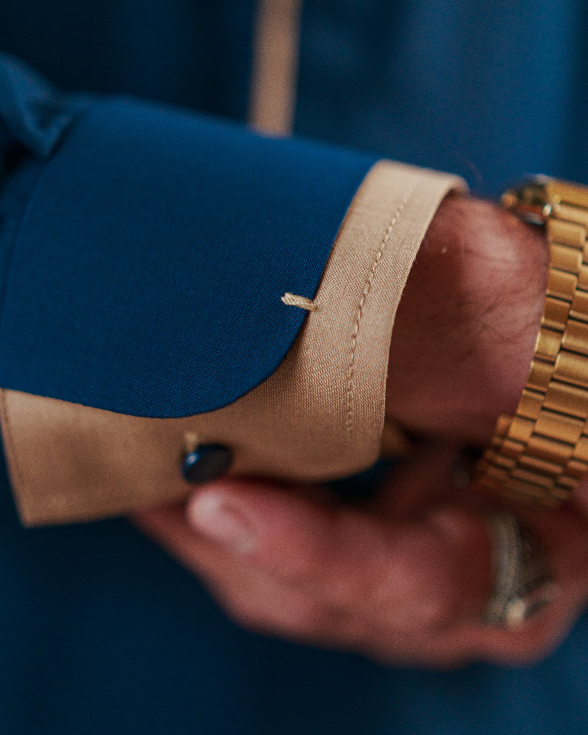 Men’s Dual-Tone Cuff with Button