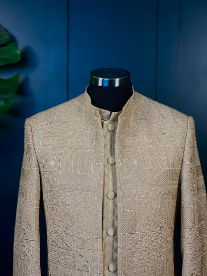 Double Layered Gold Crest - Prince Coat