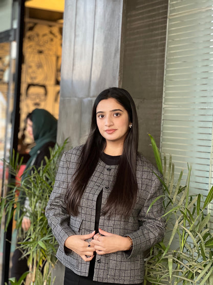 Boxy Check Blazer - RTW