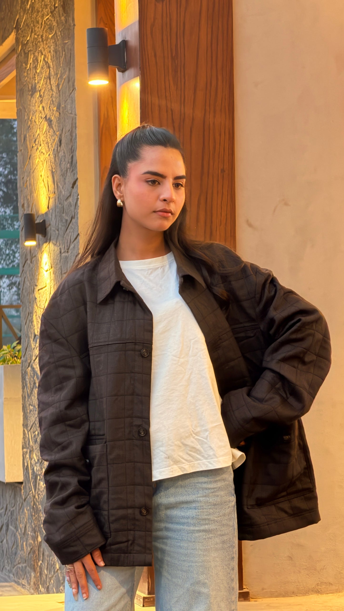 Grid Quilted Jacket - RTW