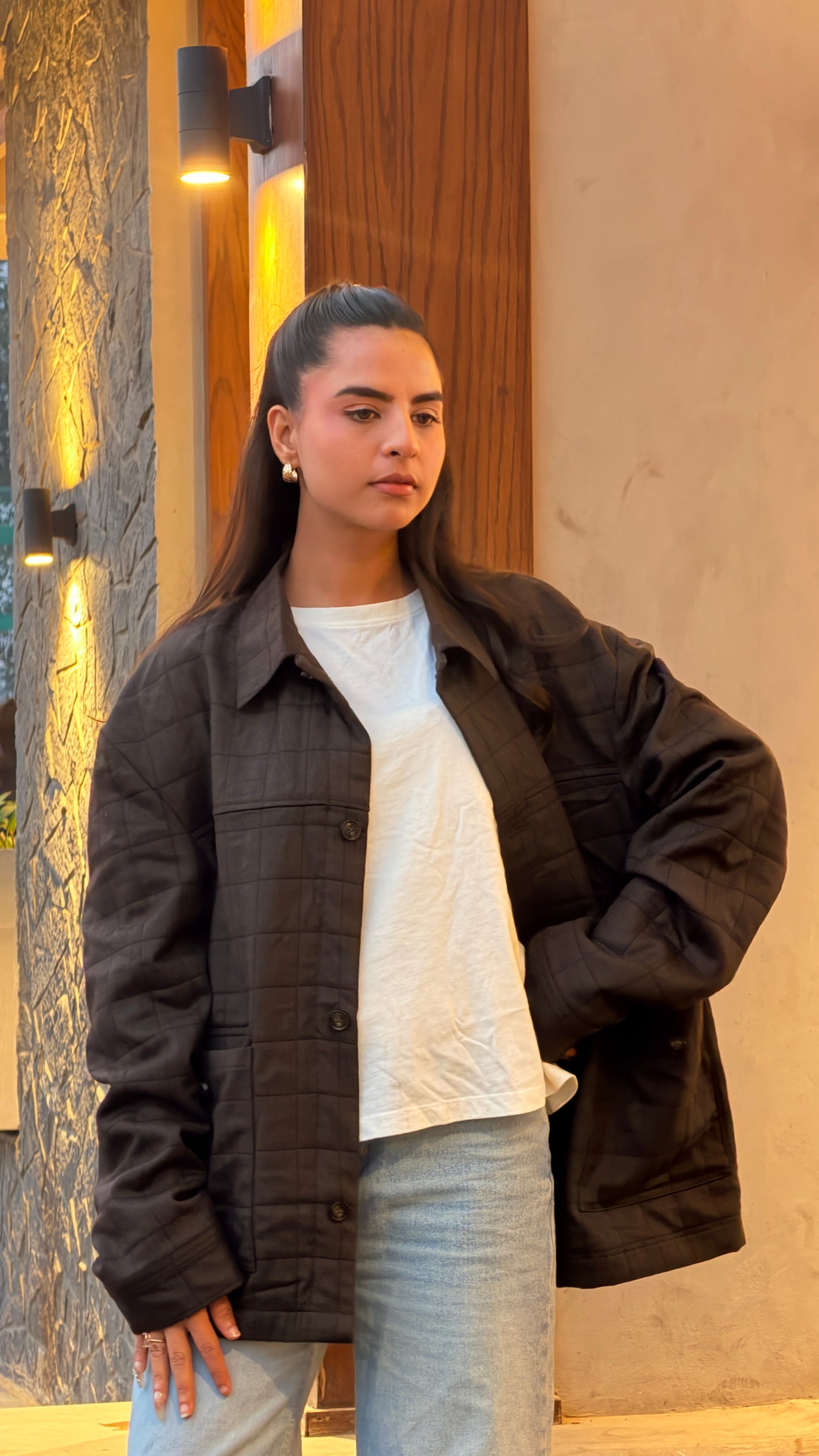 Grid Quilted Jacket - RTW