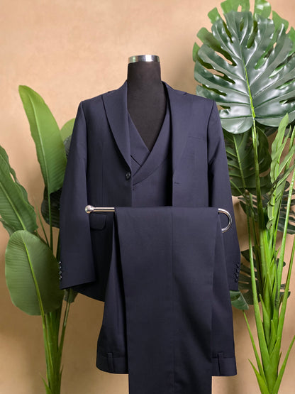 Navy blue formal suit
