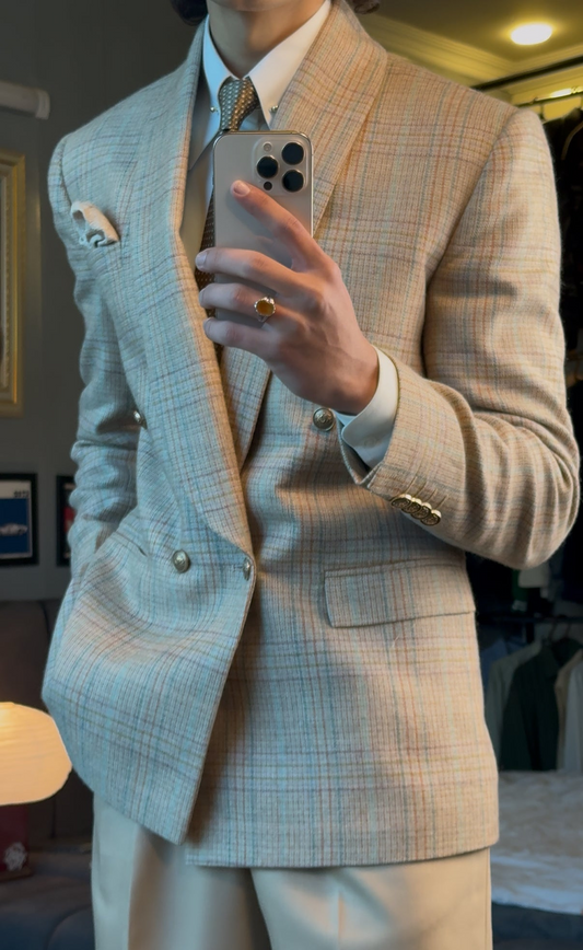 Aristocrat - Plaid Checkered Two-Piece Suit