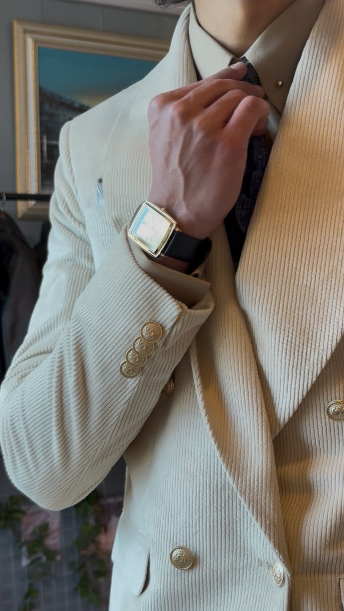 Elysian - Cream Corduroy Two-Piece Suit
