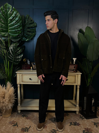 Olive Suede Jacket - RTW