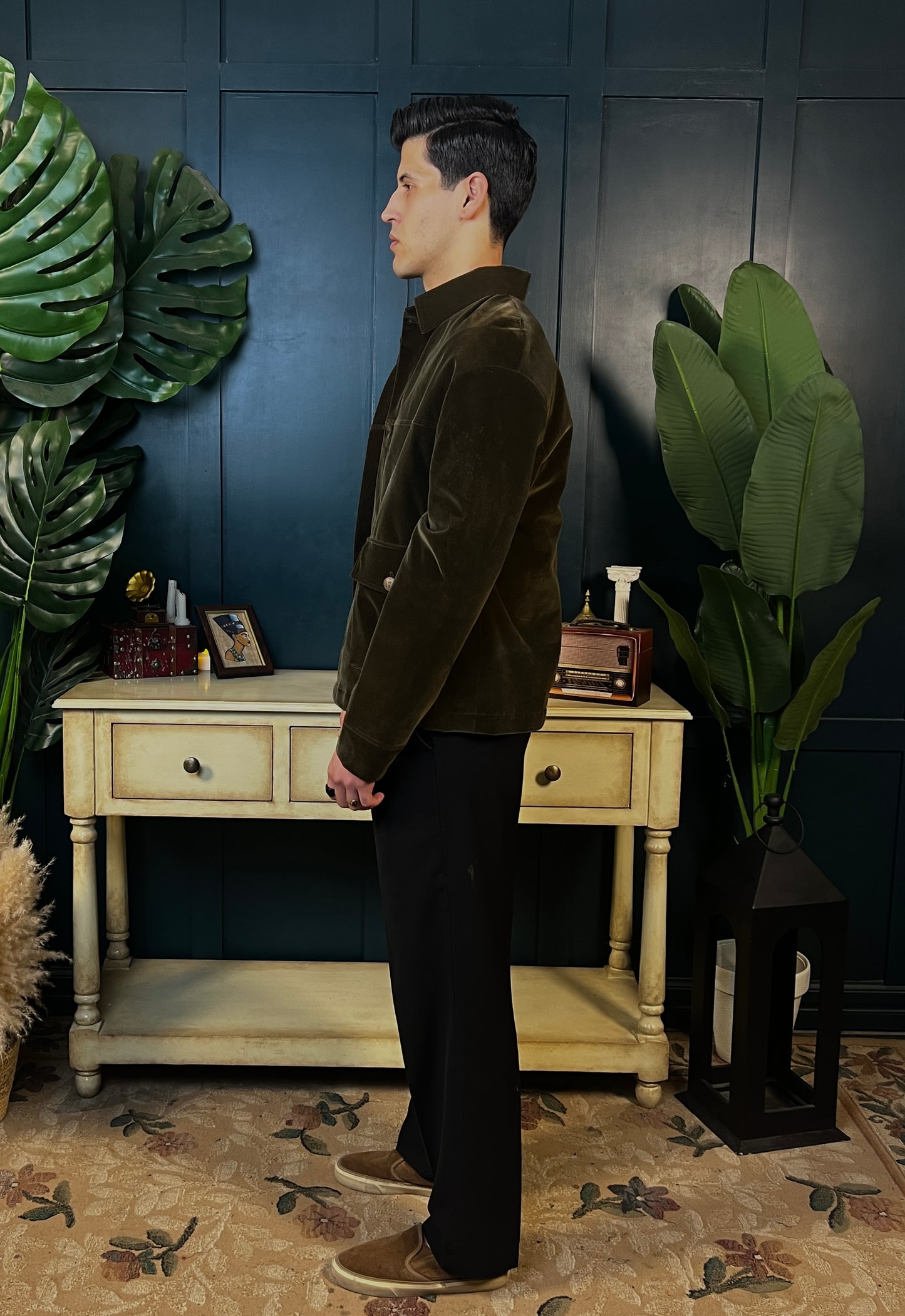 Olive Suede Jacket - RTW