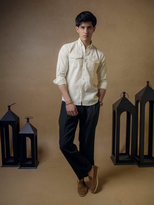 Ivory with Black