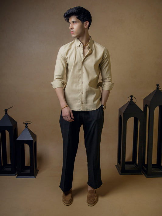 Beige with Black