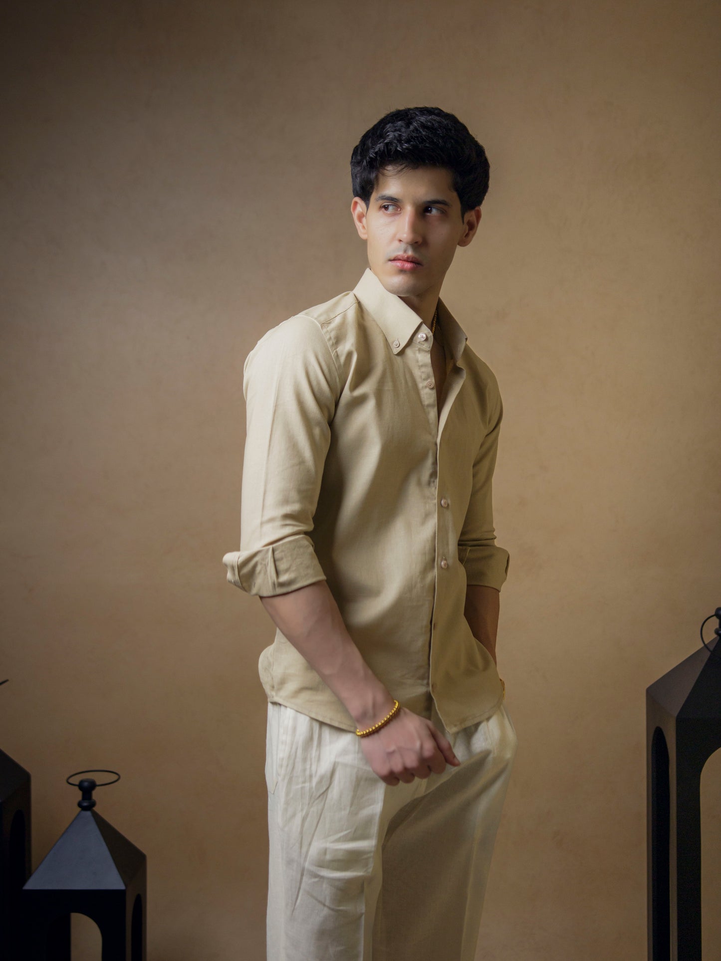 Beige with Ivory