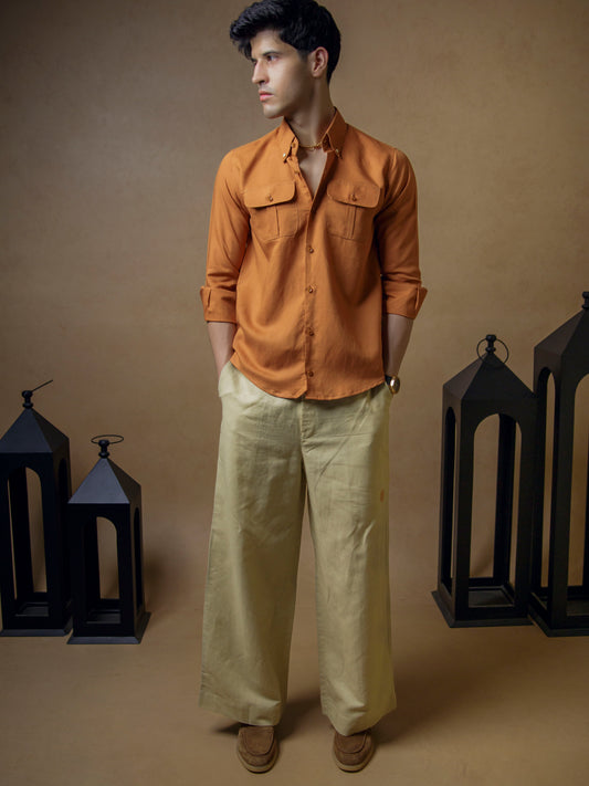 Rust with Beige