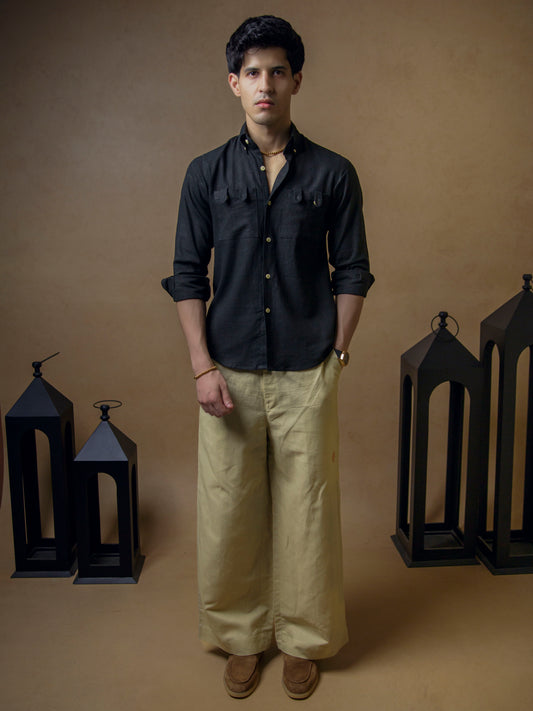 Black with Beige