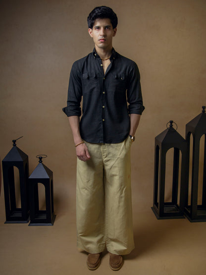 Black with Beige