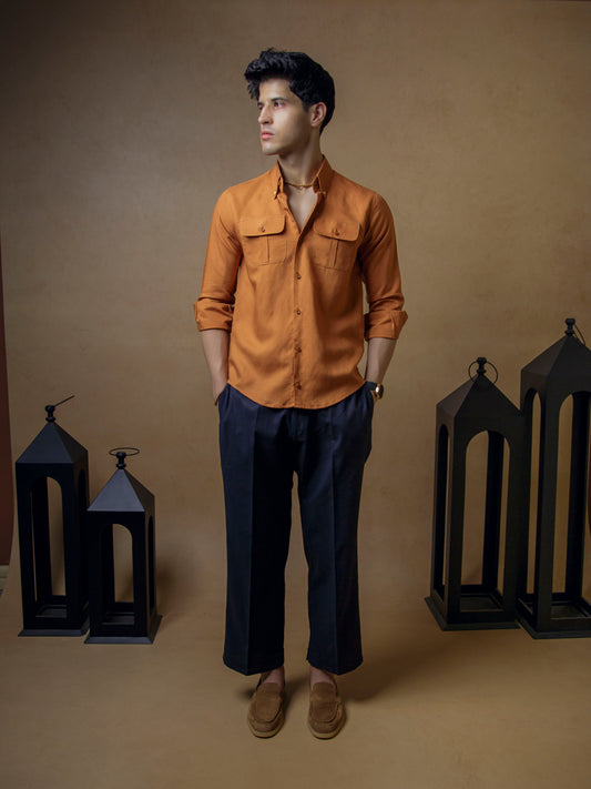 Rust with Dark Navy