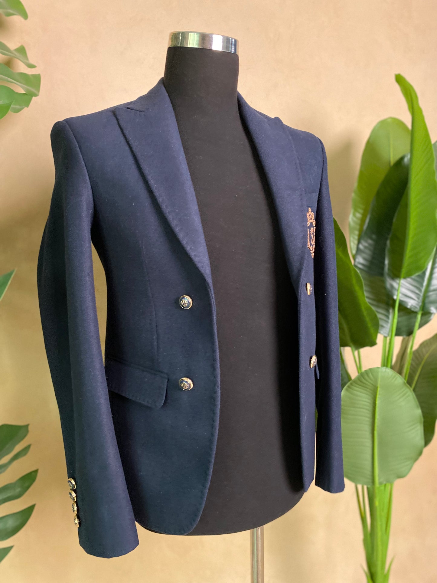 Navy Blue Open Blazer